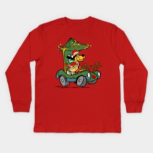 Hong Kong Phooey Xmas Car Edition Kids Long Sleeve T-Shirt